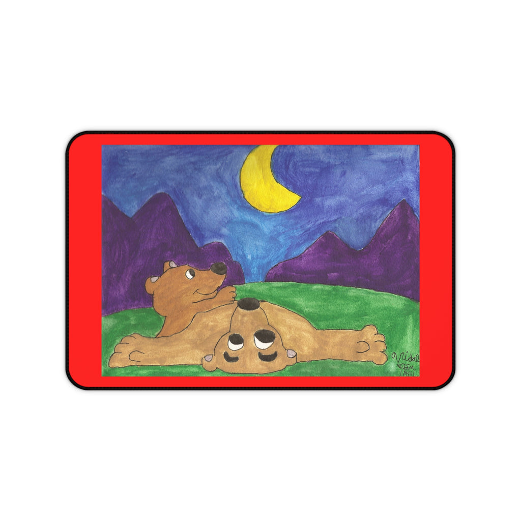 I See the Moon Desk Mat