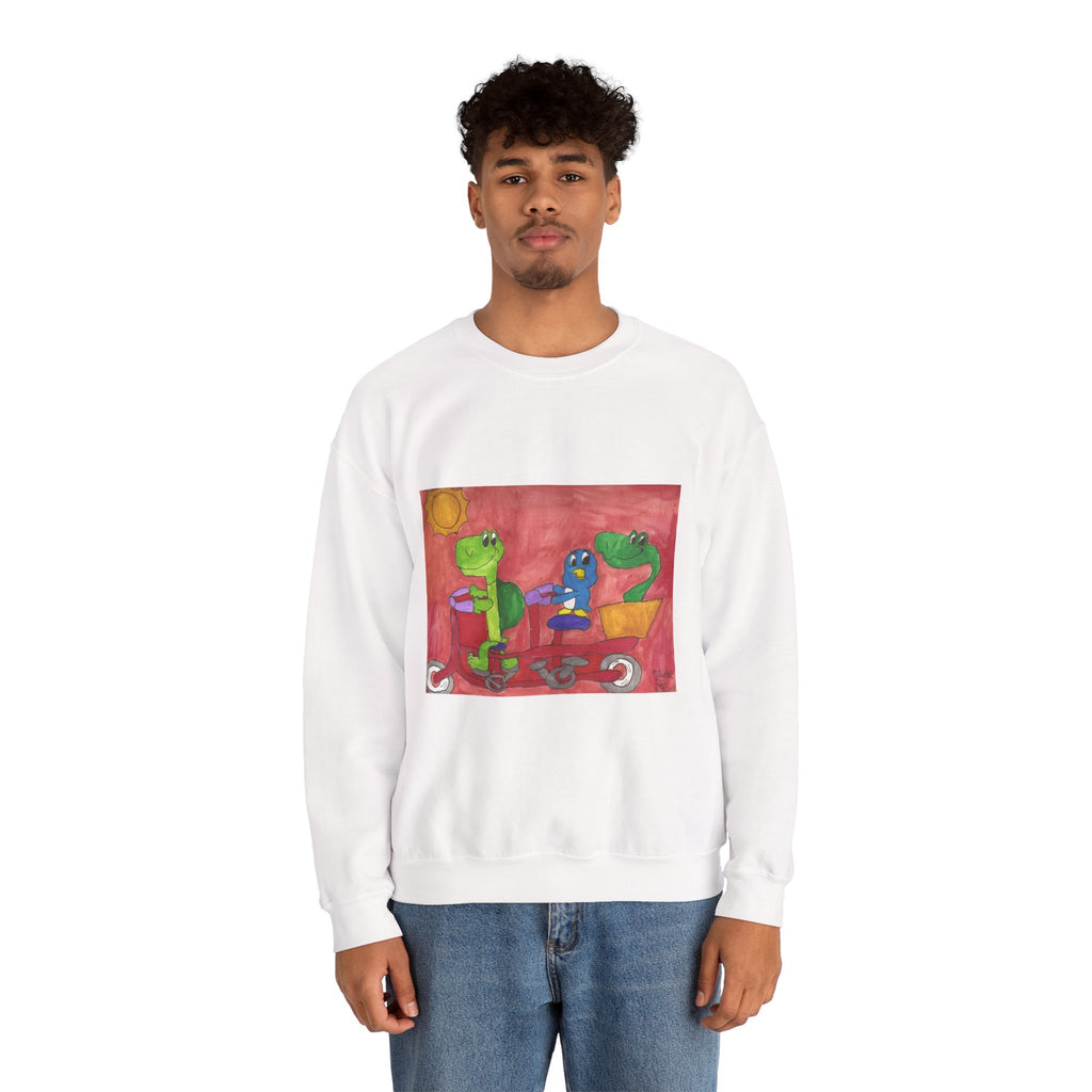 A Bicycle Built For Two Crewneck Sweatshirt