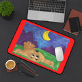 I See the Moon Desk Mat
