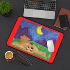 I See the Moon Desk Mat