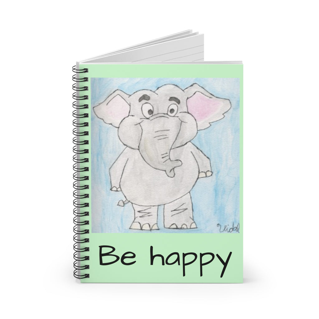 Be Happy Spiral Notebook