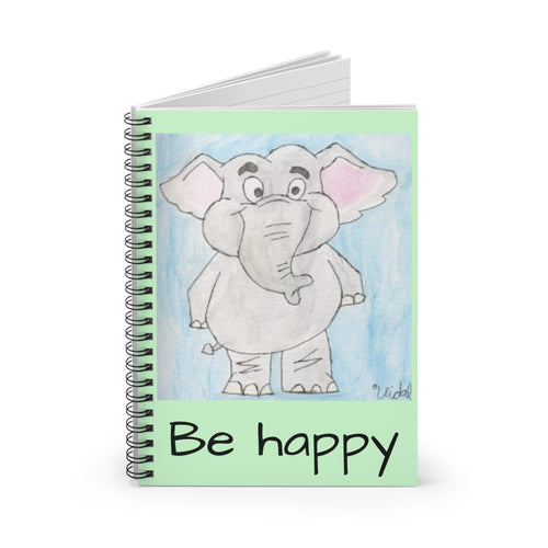 Be Happy Spiral Notebook