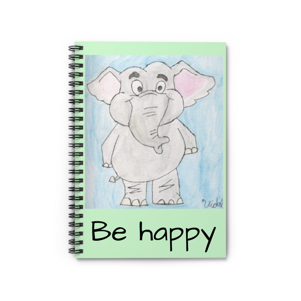 Be Happy Spiral Notebook