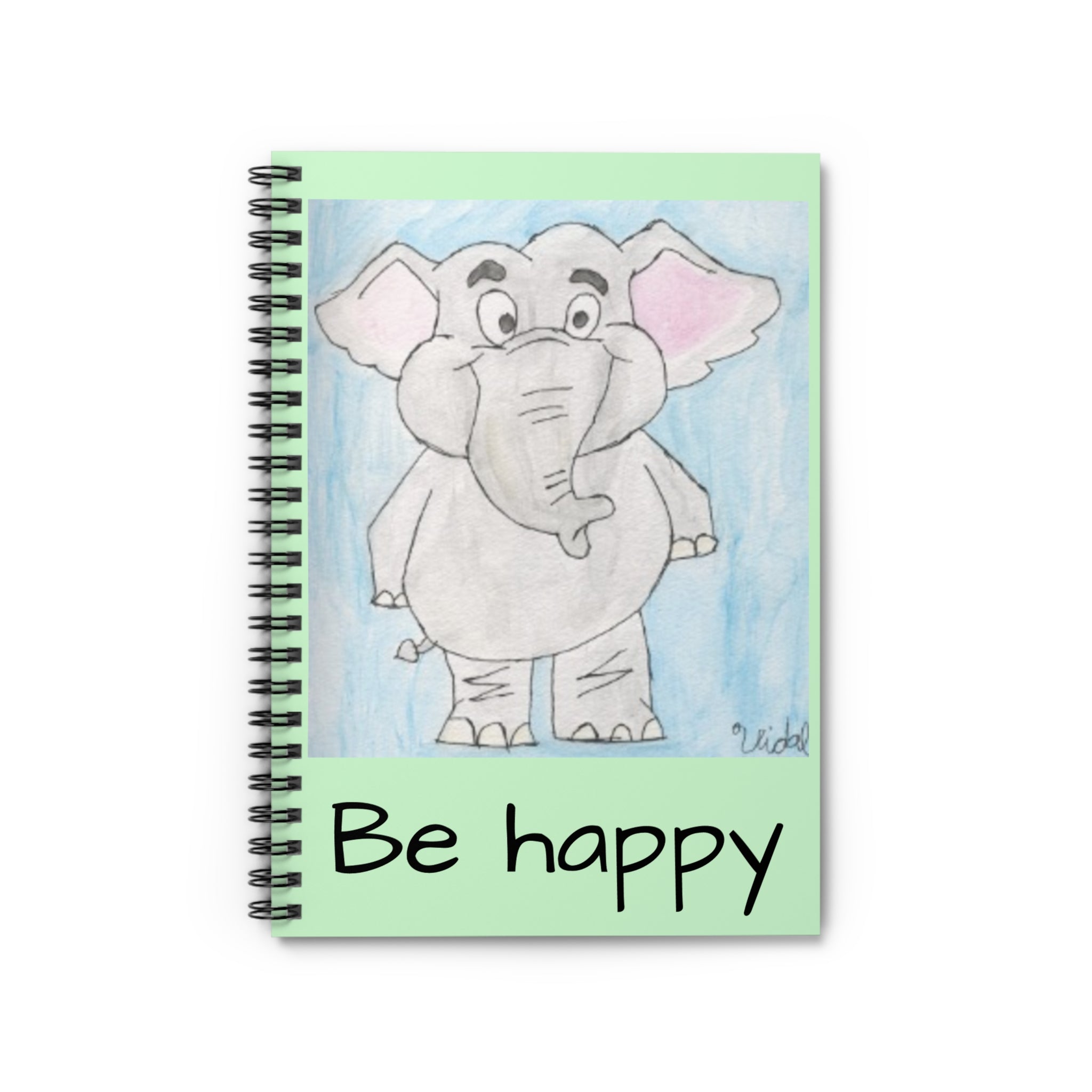 Be Happy Spiral Notebook