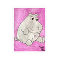 Hippo Bellybutton Vinyl Decal