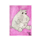 Hippo Bellybutton Vinyl Decal