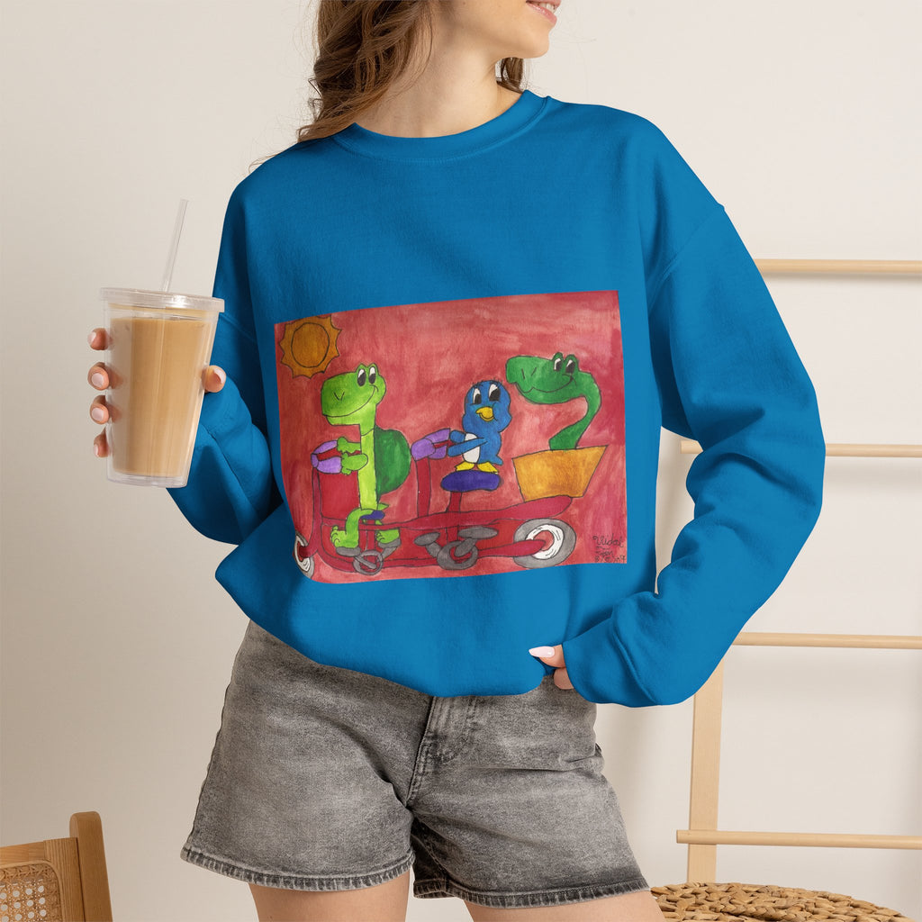 A Bicycle Built For Two Crewneck Sweatshirt