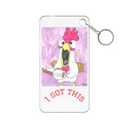 Rooster Booster Keychain Charm