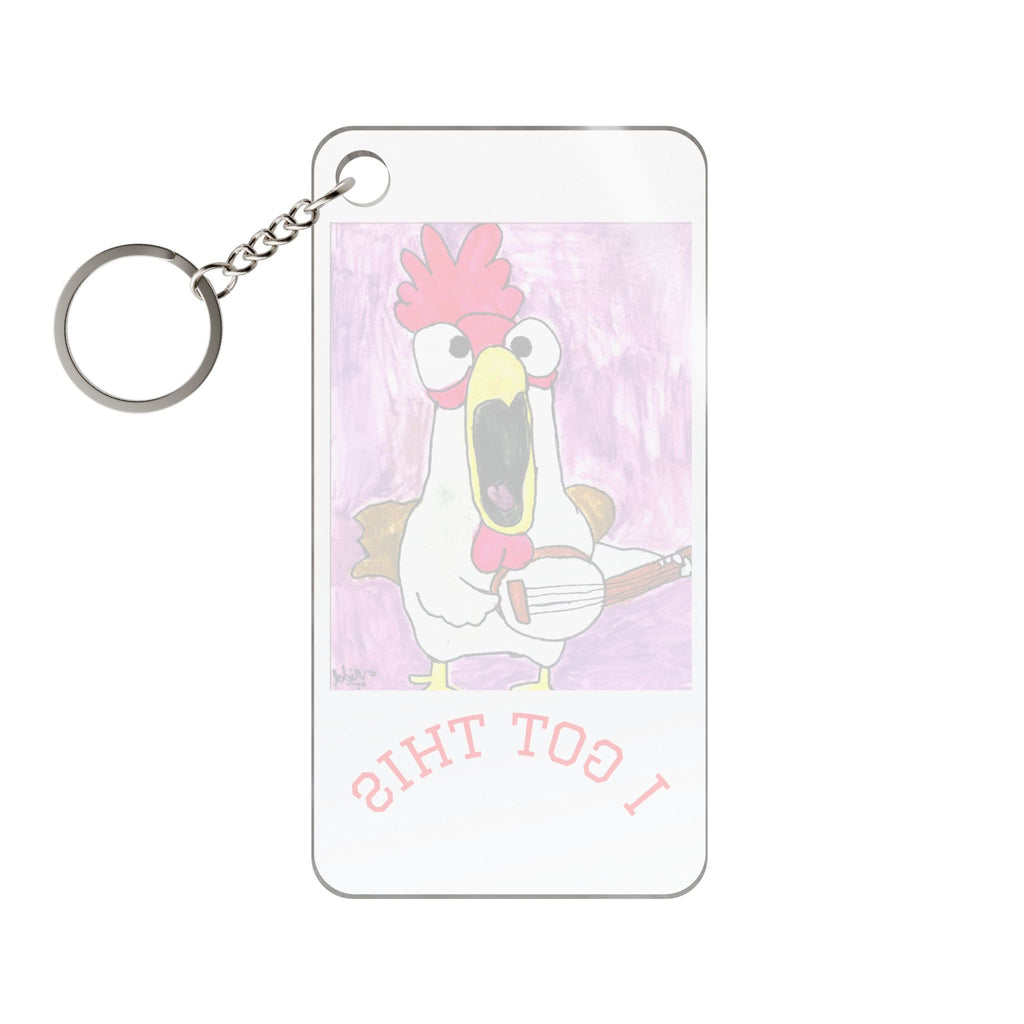 Rooster Booster Keychain Charm