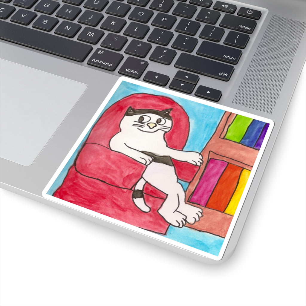 Couch Cat Sticker