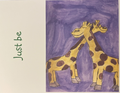 Giraffe Hug Greeting Cards